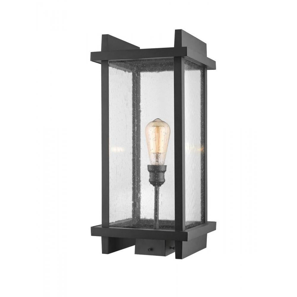 1 Light Outdoor Post Mount Fixture-Clear Seedy