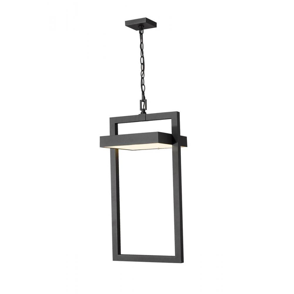 1 Light Outdoor Chain Mount Ceiling Fixture-Sand Blast