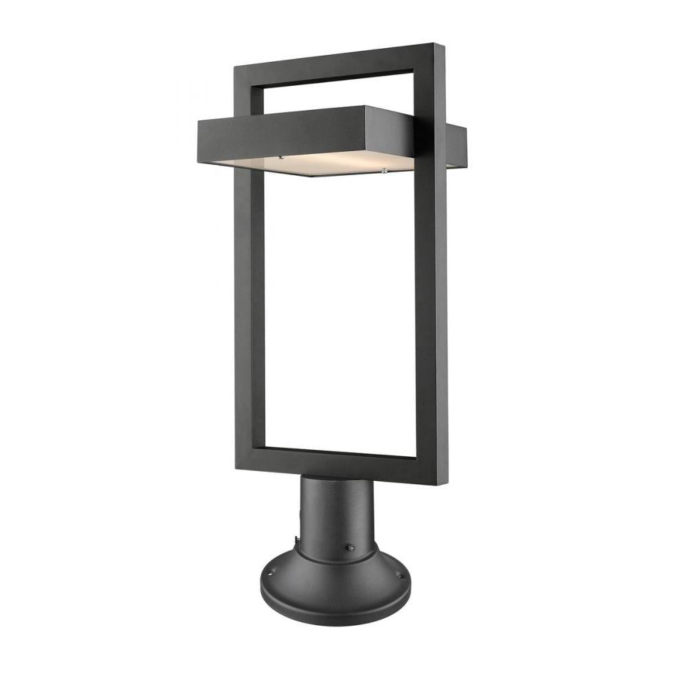 1 Light Outdoor Pier Mounted Fixture-Frosted