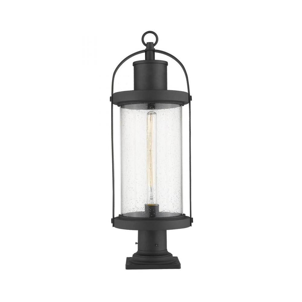 1 Light Outdoor Pier Mounted Fixture-Clear Seedy