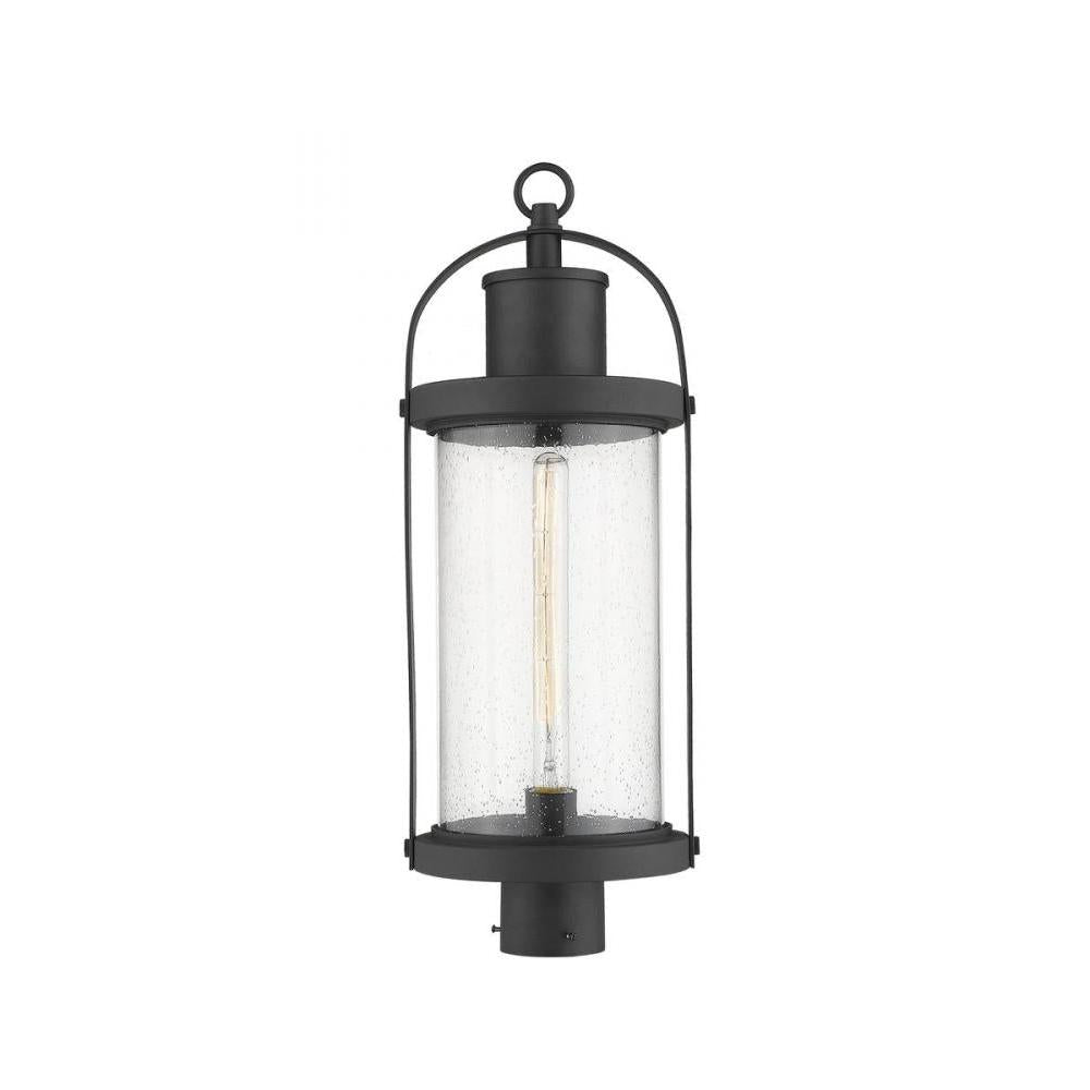 1 Light Outdoor Post Mount Fixture-Clear Seedy