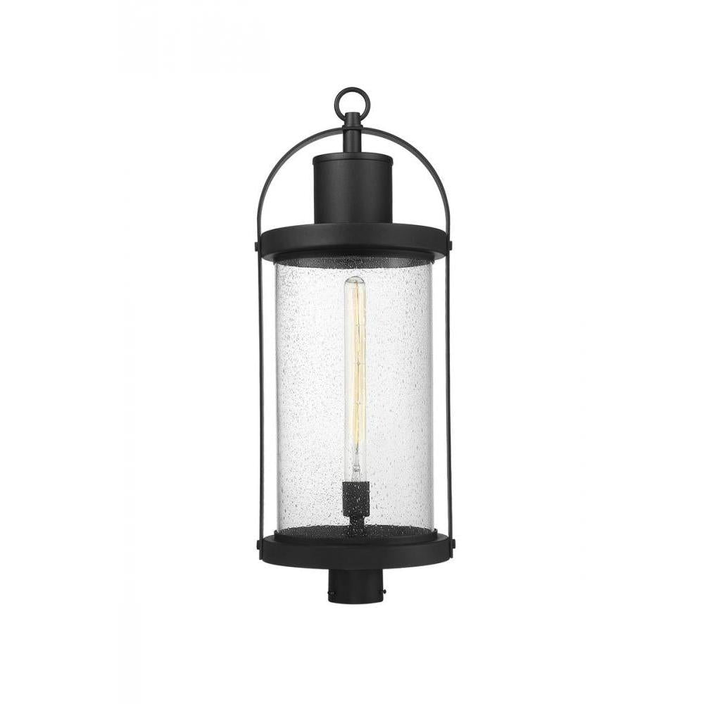 1 Light Outdoor Post Mount Fixture-Clear Seedy
