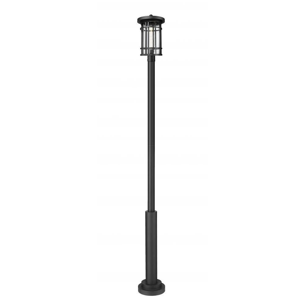 1 Light Outdoor Post Mount Fixture-Clear Seedy
