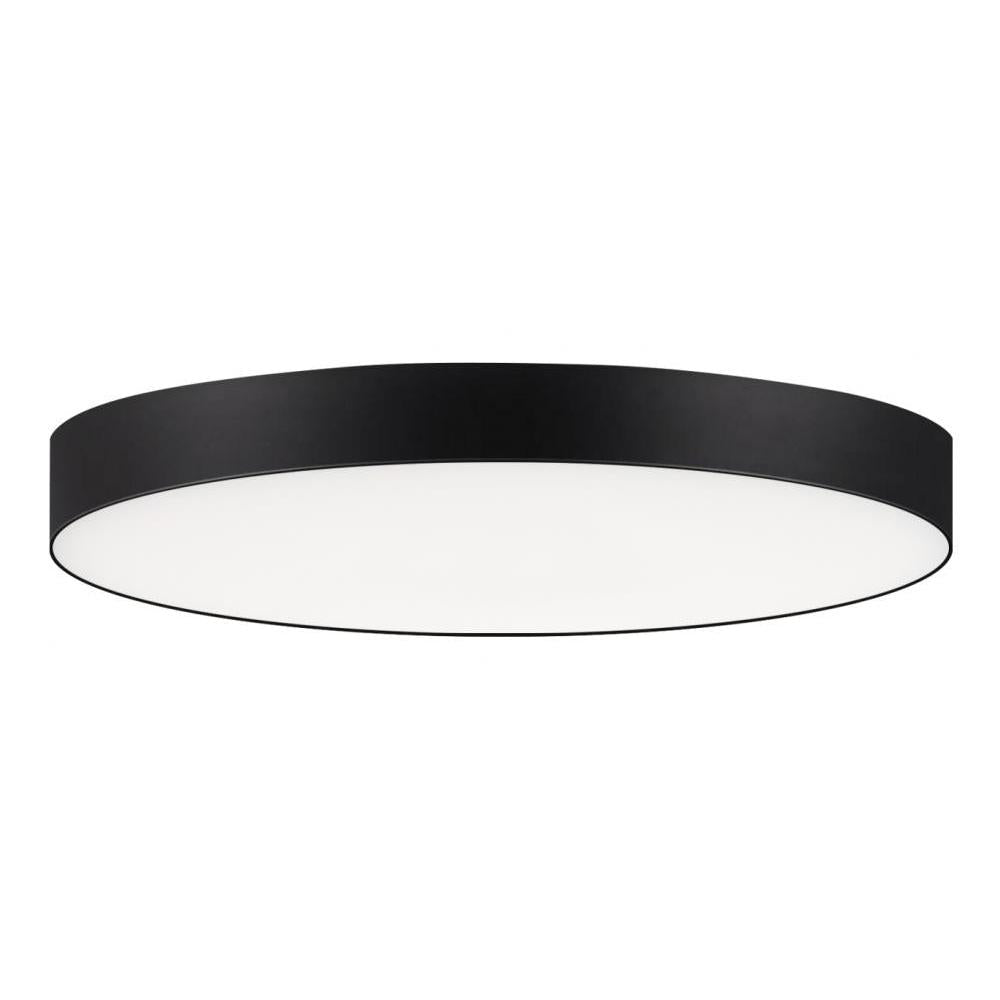 Maxim Lighting 57662WTBK Trim 7 Inch Flush Mount Light – Black