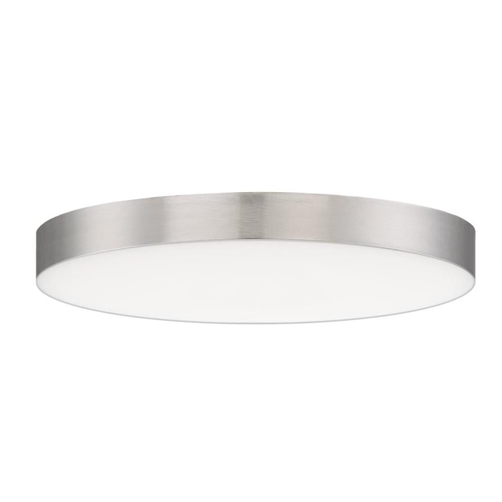 Maxim Lighting 57662WTSN Trim 7 Inch Flush Mount Light – Satin Nickel