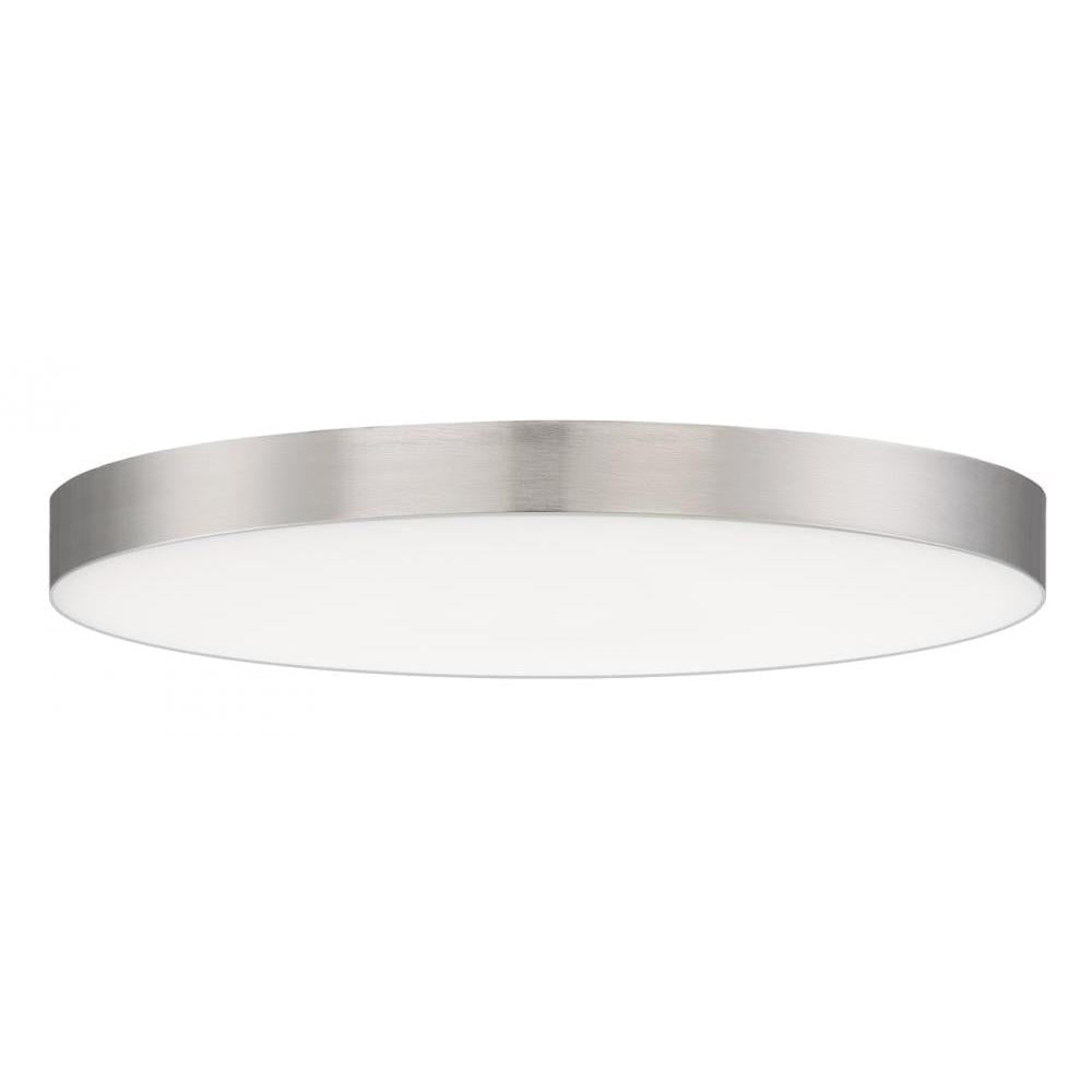 Maxim Lighting 57663WTSN Trim 9 Inch Flush Mount Light – Satin Nickel