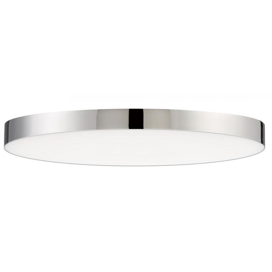 Maxim Lighting 57664WTPC Trim 11 Inch Flush Mount Light – Polished Chrome