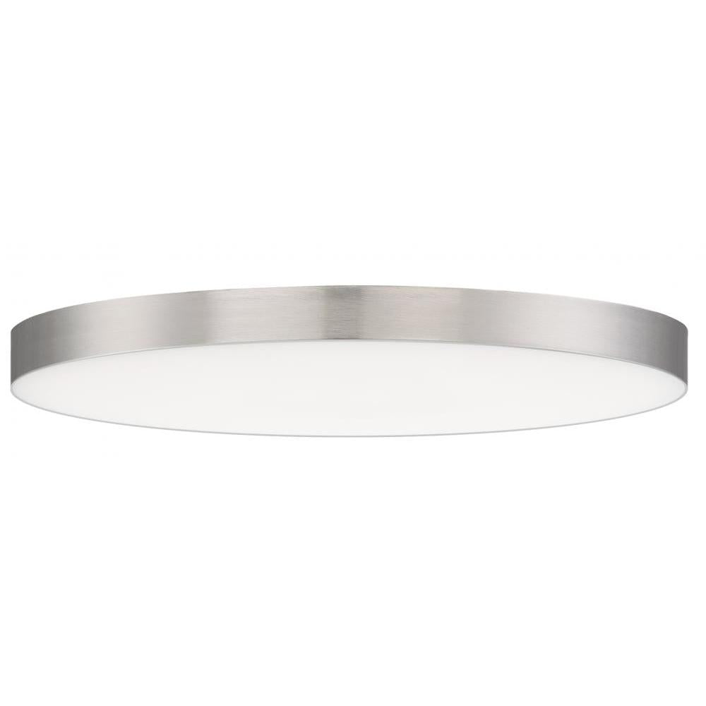 Maxim Lighting 57670WTSN Trim 16 Inch Flush Mount Light – Satin Nickel
