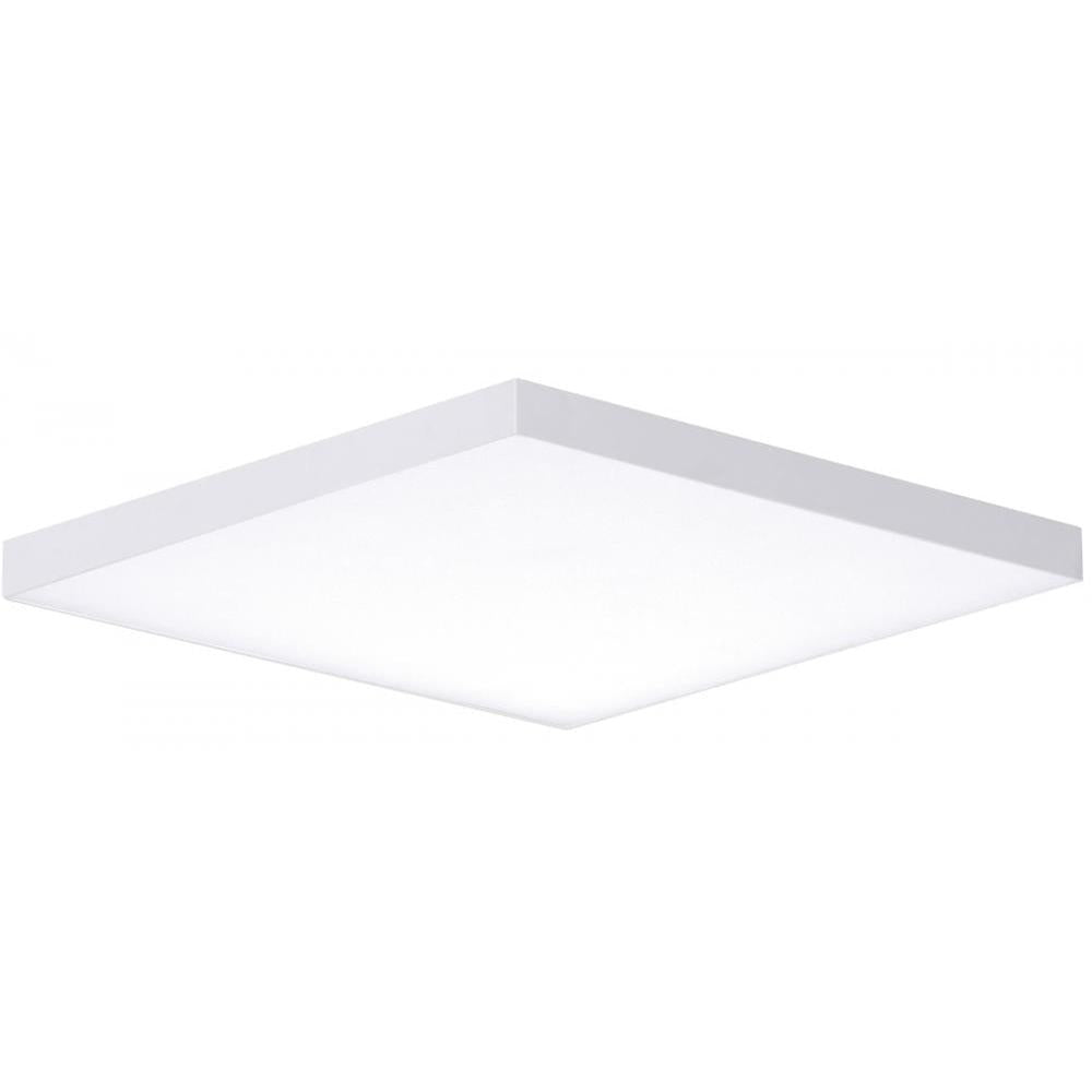 Maxim Lighting 57675WTWT Trim 15 Inch Flush Mount Light – White