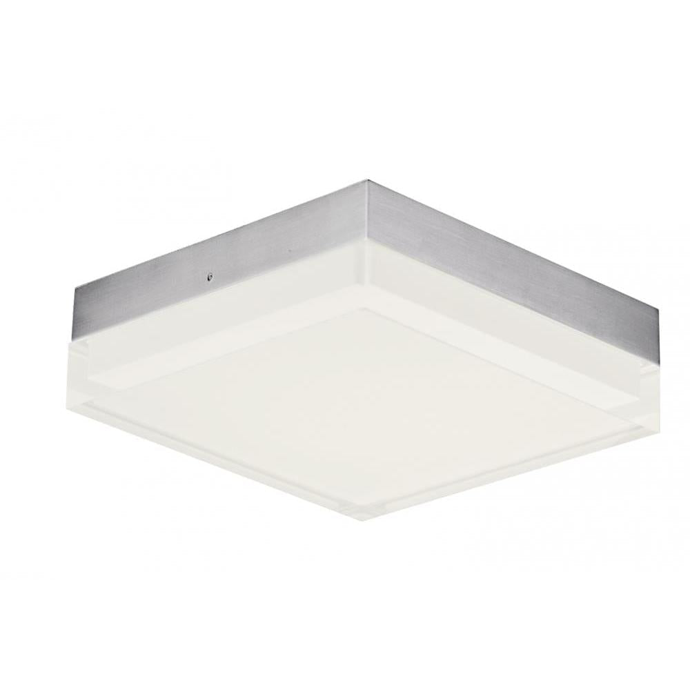 Maxim Lighting 57687CLFTSN Illuminaire II 6.25 Inch Flush Mount Light – Satin Nickel