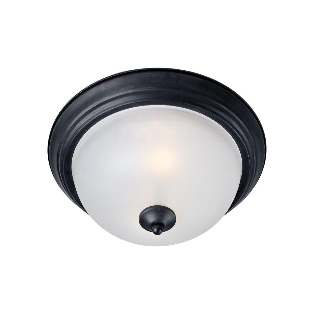 Maxim Lighting 5840FTBK Essentials 11.5 Inch Flush Mount Light – Black
