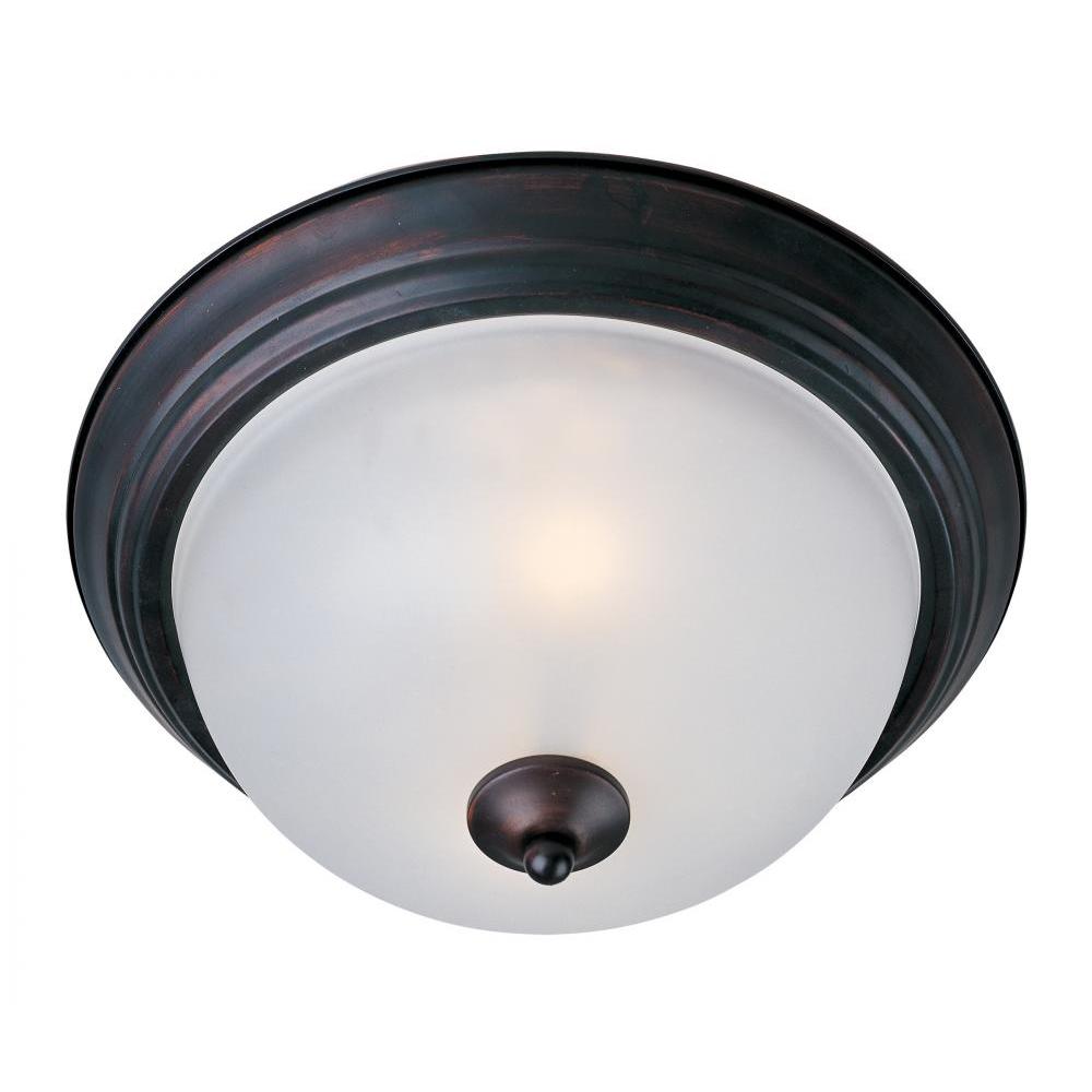 Maxim Lighting 5849FTOI Essentials 11.5 Inch Flush Mount Light – Oil Rubbed Bronze