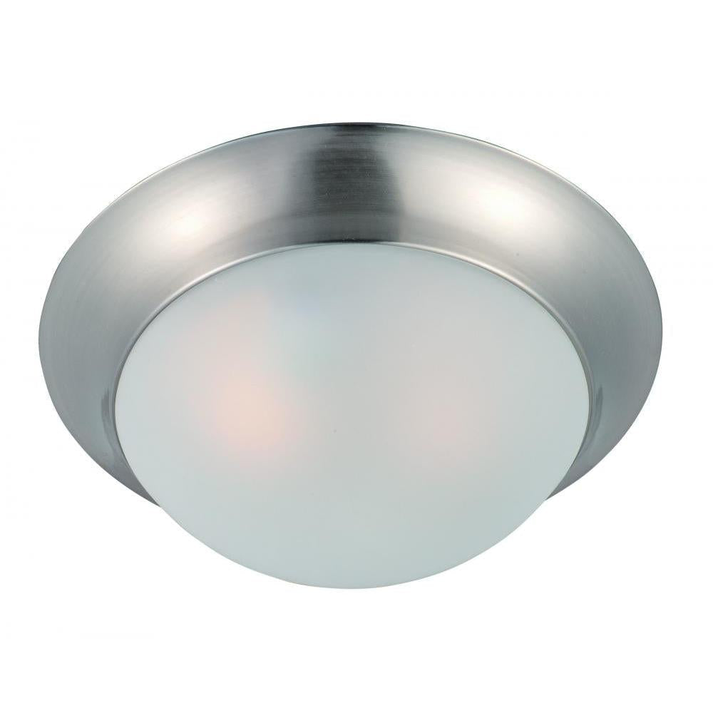Maxim Lighting 5850FTSN Essentials 12 Inch Flush Mount Light – Satin Nickel