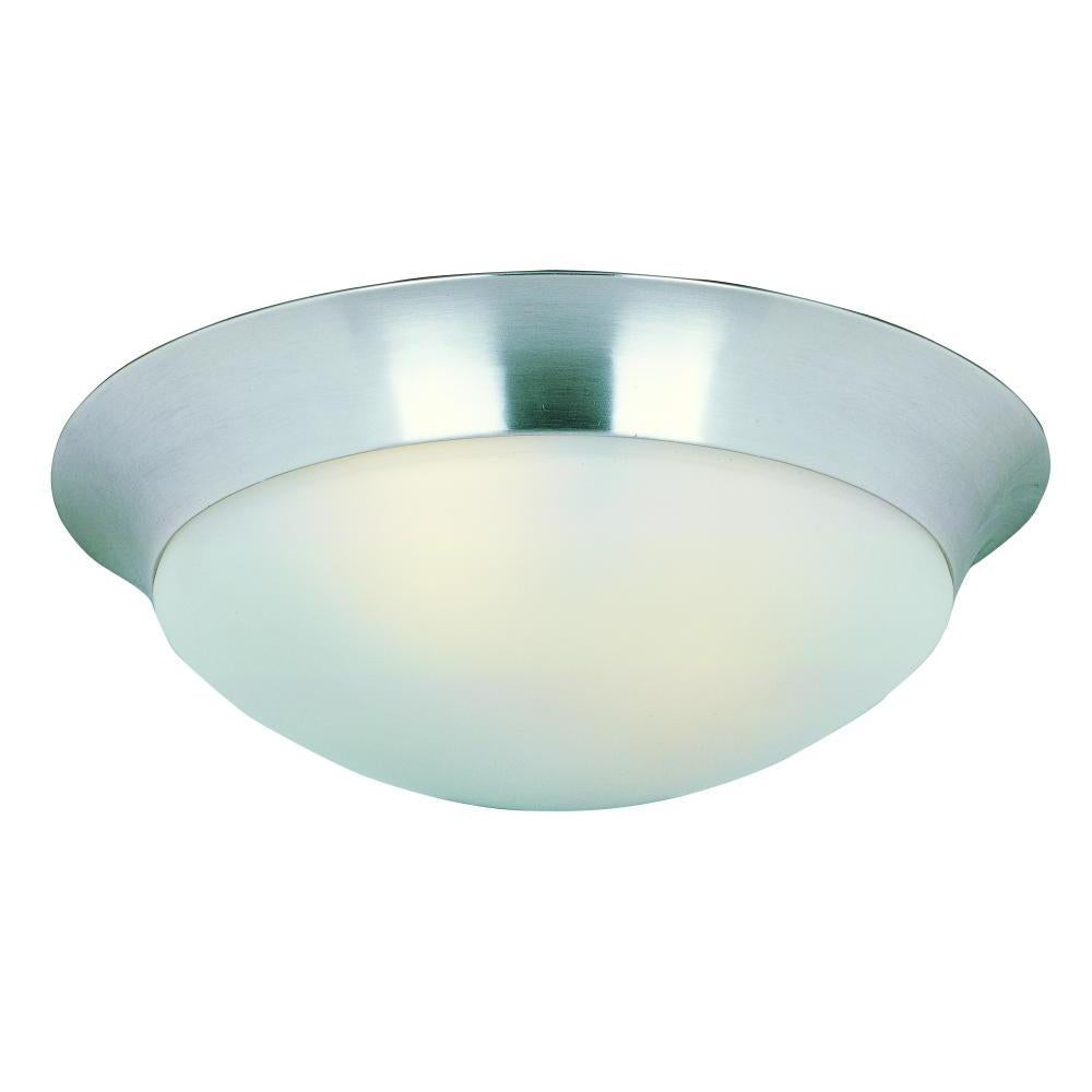 Maxim Lighting 5852FTSN Essentials 16.5 Inch Flush Mount Light – Satin Nickel