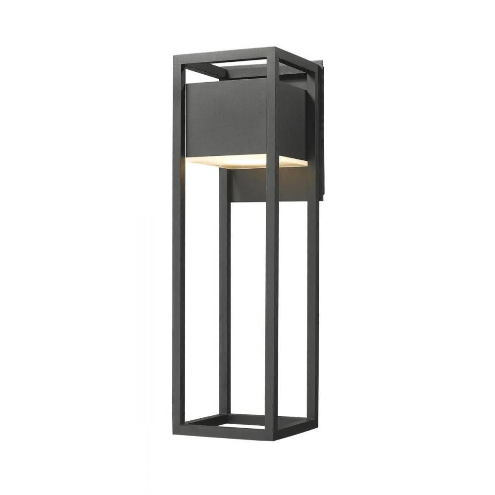 1 Light Outdoor Wall Light-Etched