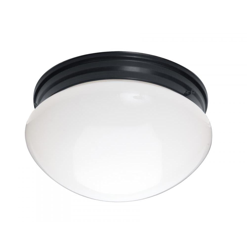 Maxim Lighting 5881WTBK Essentials 9 Inch Flush Mount Light – Black
