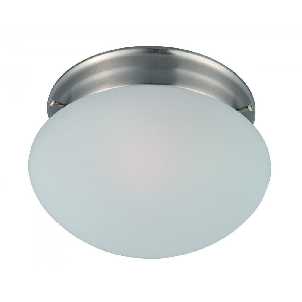Maxim Lighting 5884FTSN Essentials 7.5 Inch Flush Mount Light – Satin Nickel