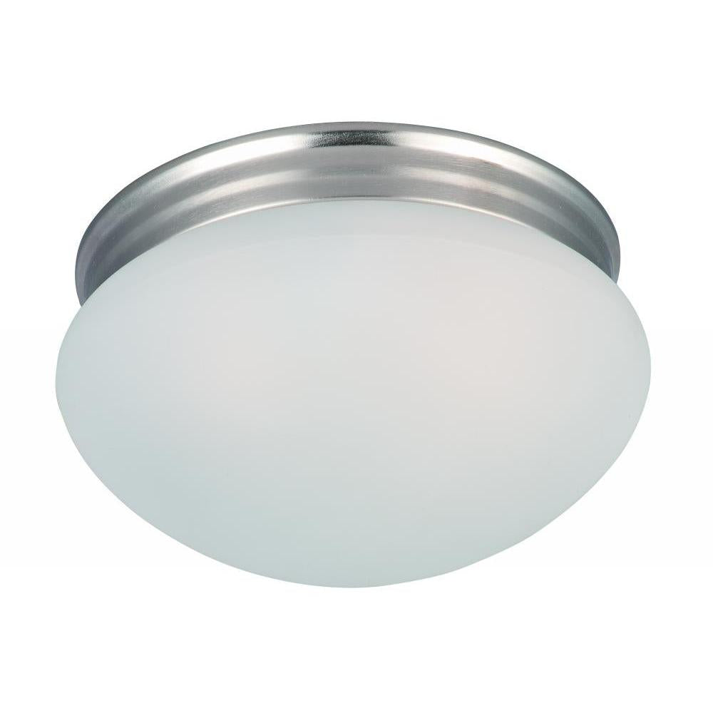 Maxim Lighting 5885FTSN Essentials 9 Inch Flush Mount Light – Satin Nickel