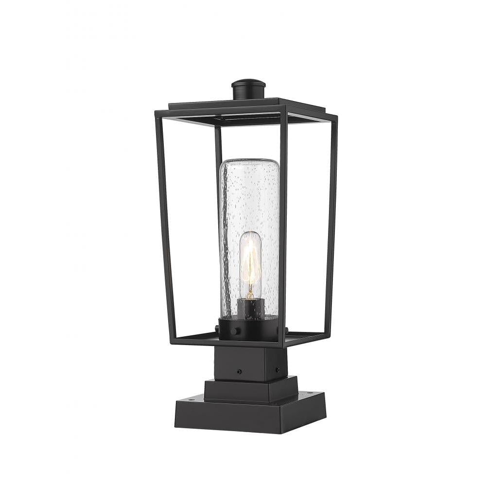1 Light Outdoor Pier Mounted Fixture-Clear Seedy