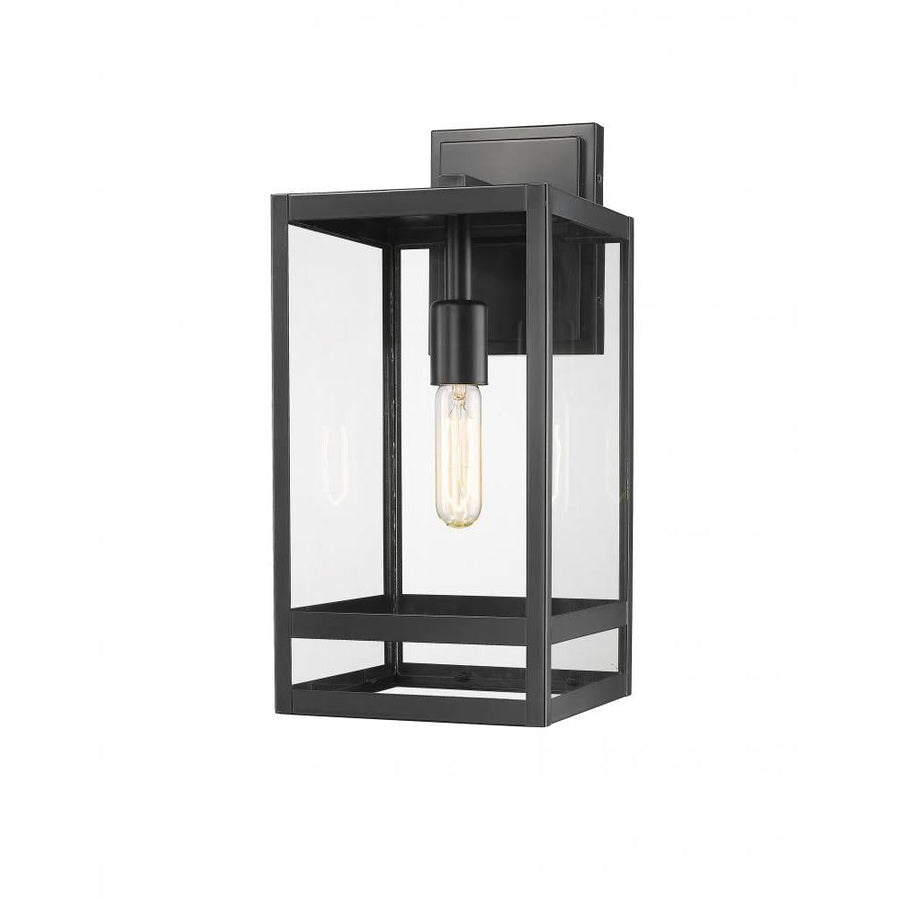 1 Light Outdoor Wall Light-Clear