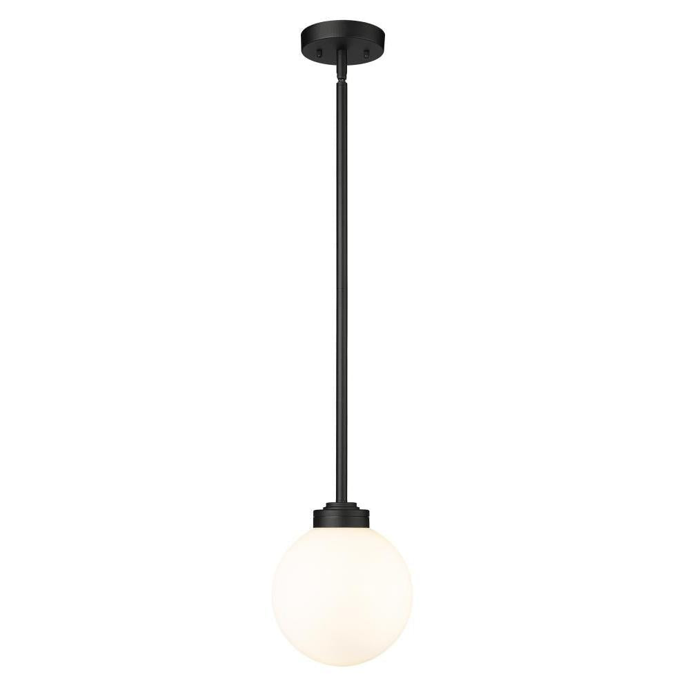 1 Light Outdoor Pendant-White Opal