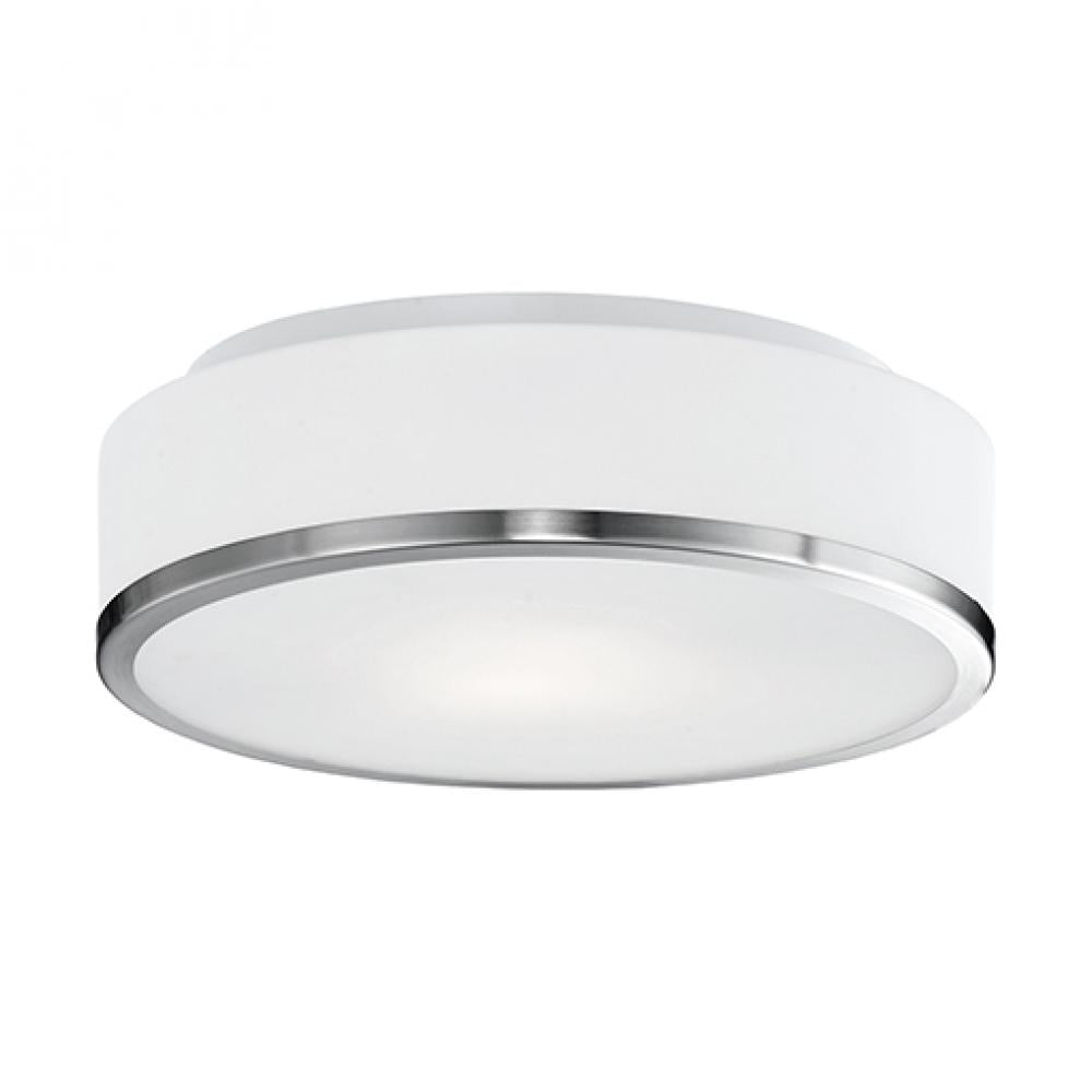 Kuzco Lighting 599002BN Flush Mount Fixture, UL Damp Rated, Brushed Nickel