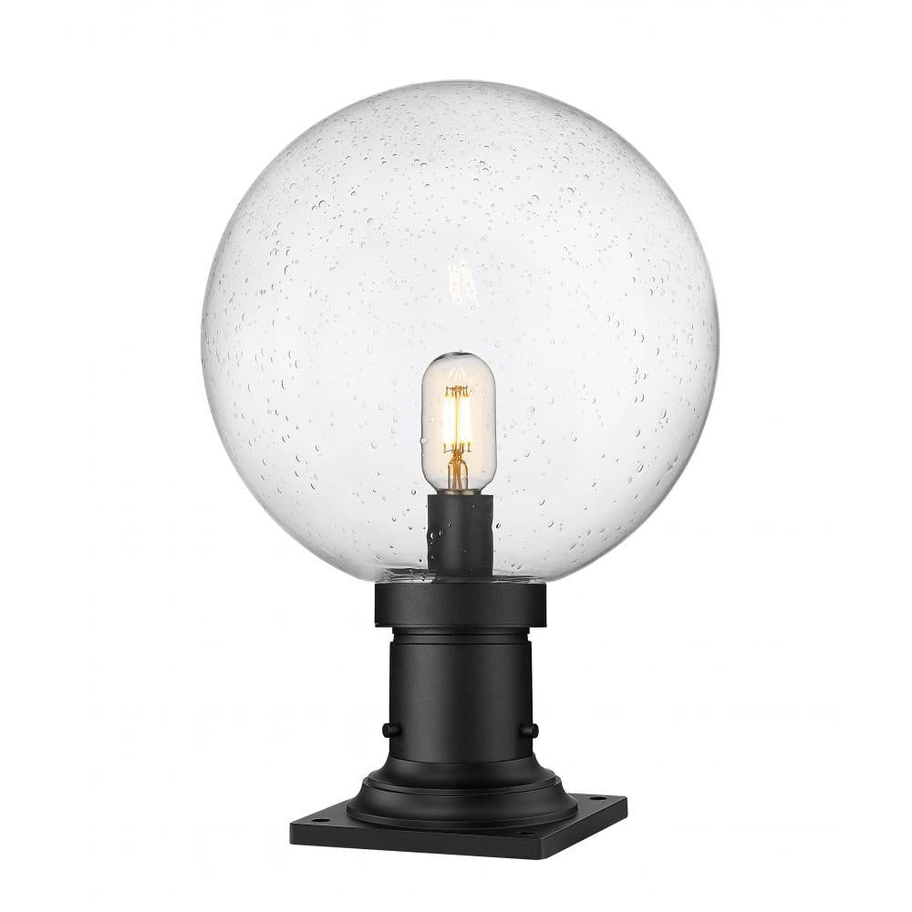 1 Light Outdoor Pier Mounted Fixture-Clear Seedy