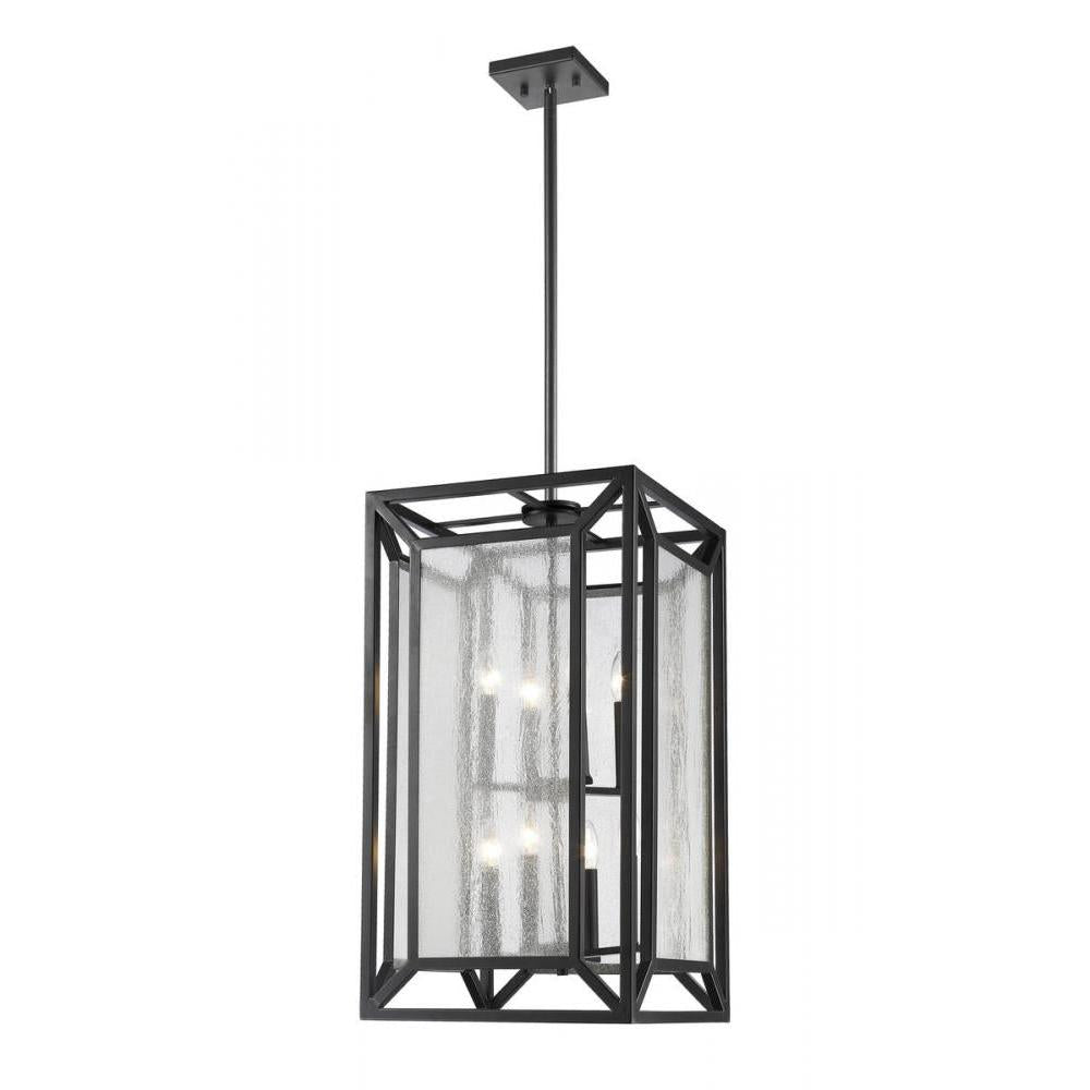 8 Light Chandelier-Clear Seedy