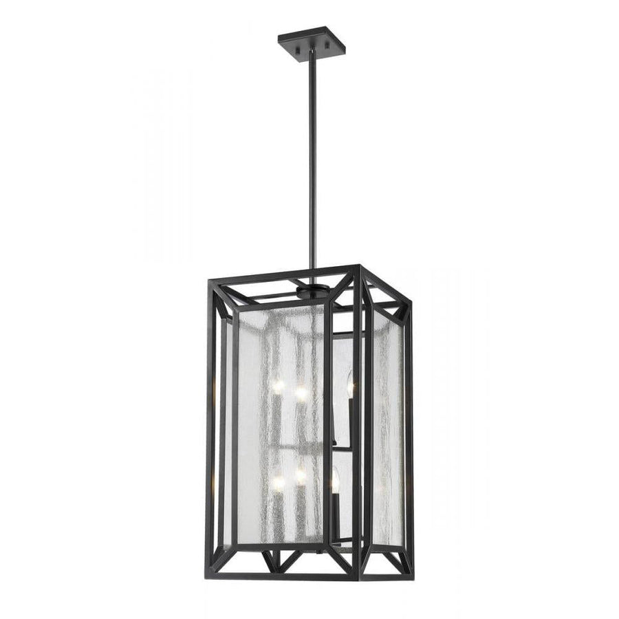 8 Light Chandelier-Clear Seedy