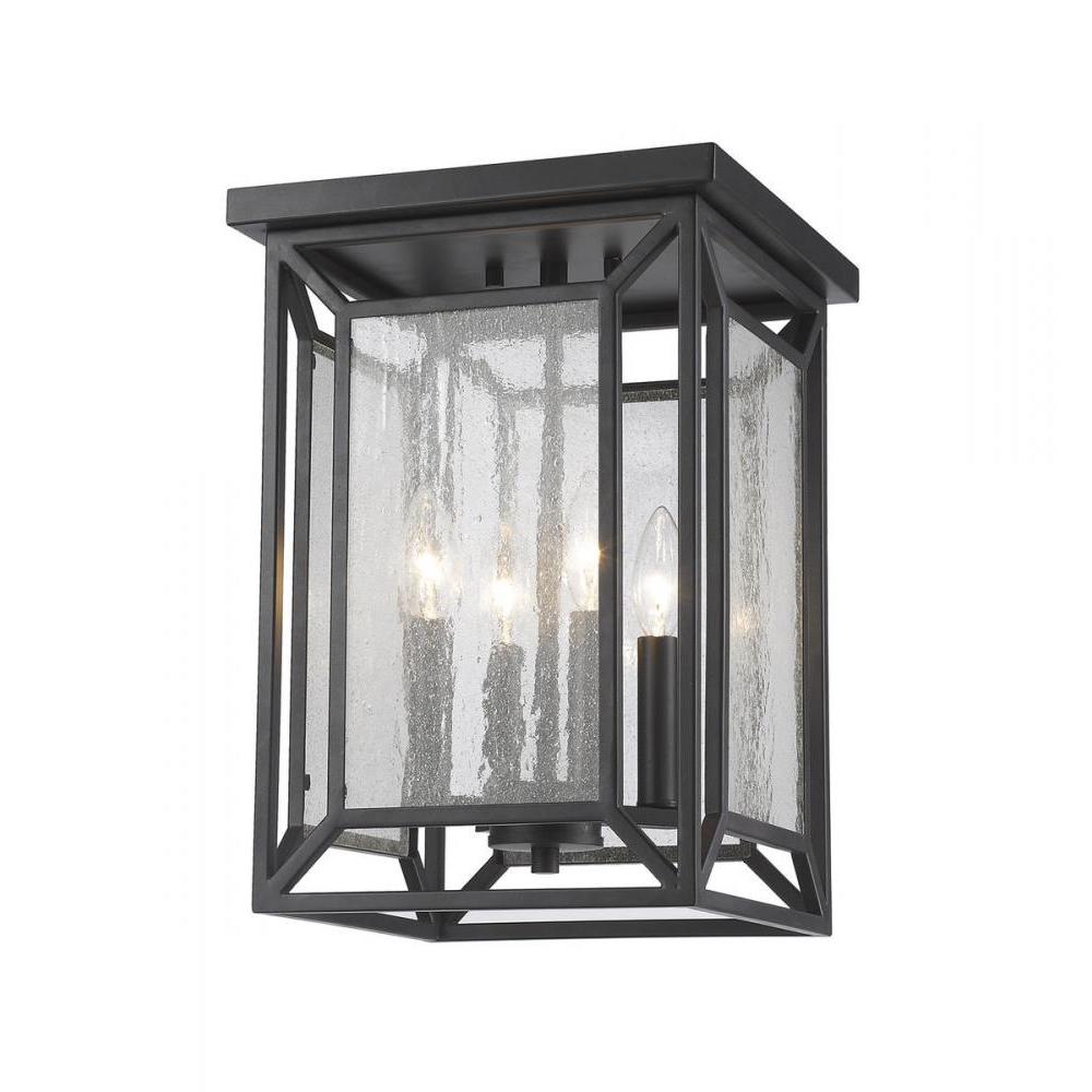 4 Light Flush Mount Light-Clear Seedy