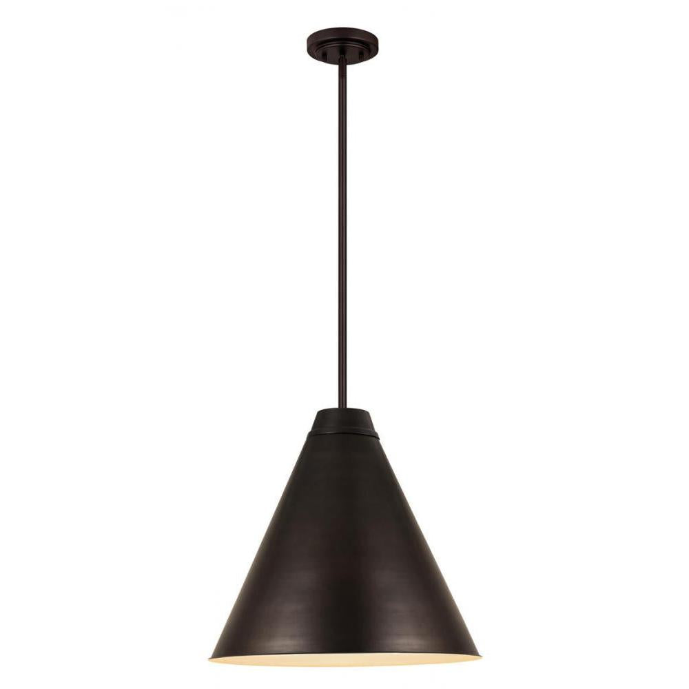 1 Light Pendant-Bronze Plate