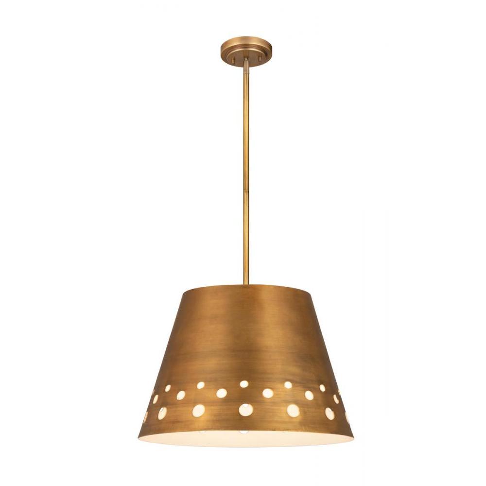 1 Light Chandelier-Rubbed Brass