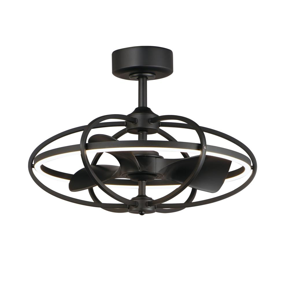 Maxim Lighting 61001BK Corona 27.5 Inch Fan Fandelight – Black