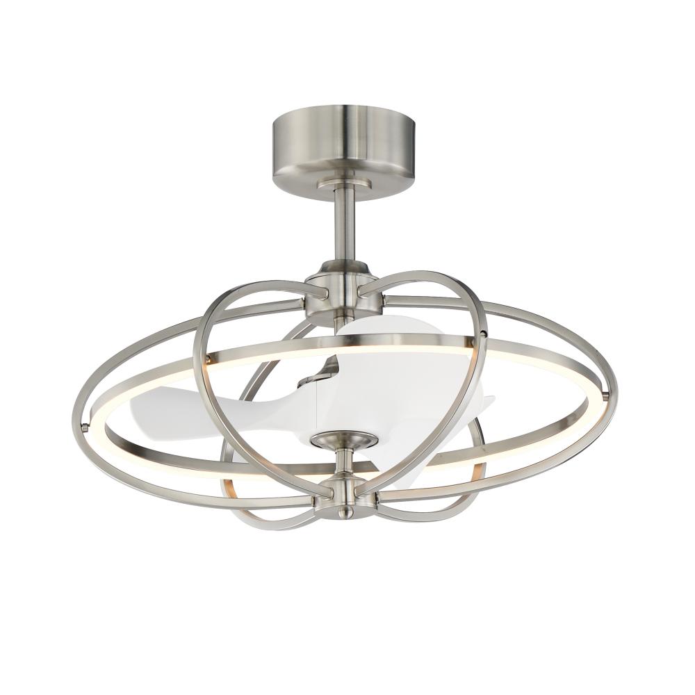 Maxim Lighting 61001SN Corona 27.5 Inch Fan Fandelight – Satin Nickel