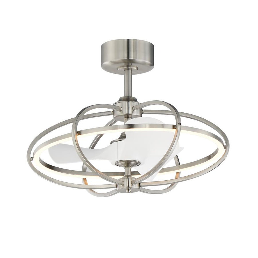 Maxim Lighting 61001SN Corona 27.5 Inch Fan Fandelight – Satin Nickel
