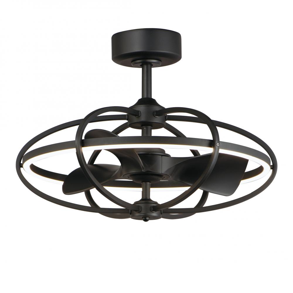 Maxim Lighting 61002BK Corona 27.5 Inch Fan Fandelight – Black