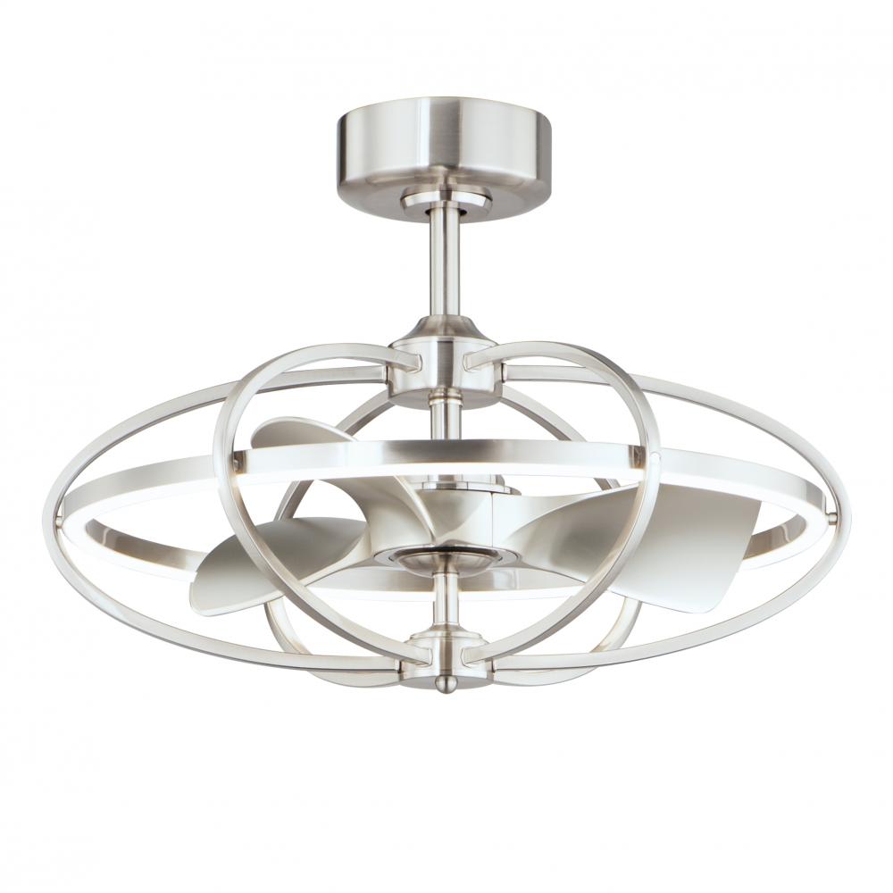 Maxim Lighting 61002SN Corona 27.5 Inch Fan Fandelight – Satin Nickel