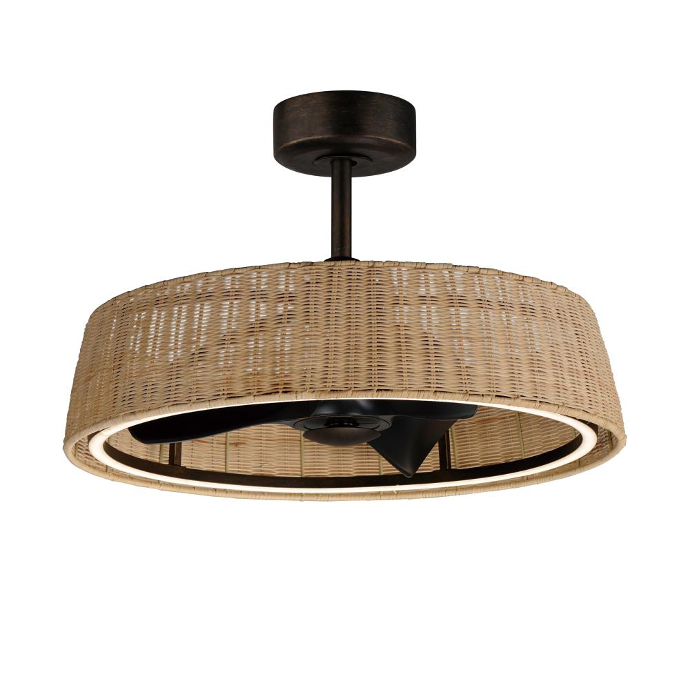 Maxim Lighting 61012NADBZ Tulum Fandelight 28 Inch – Dark Bronze