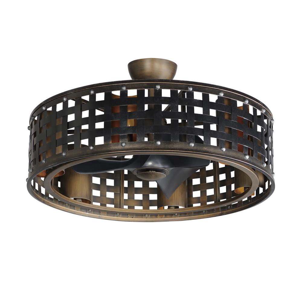 Maxim Lighting 61016BZGT Portcullis Fandelight 32.75 Inch – Bronze Gilt