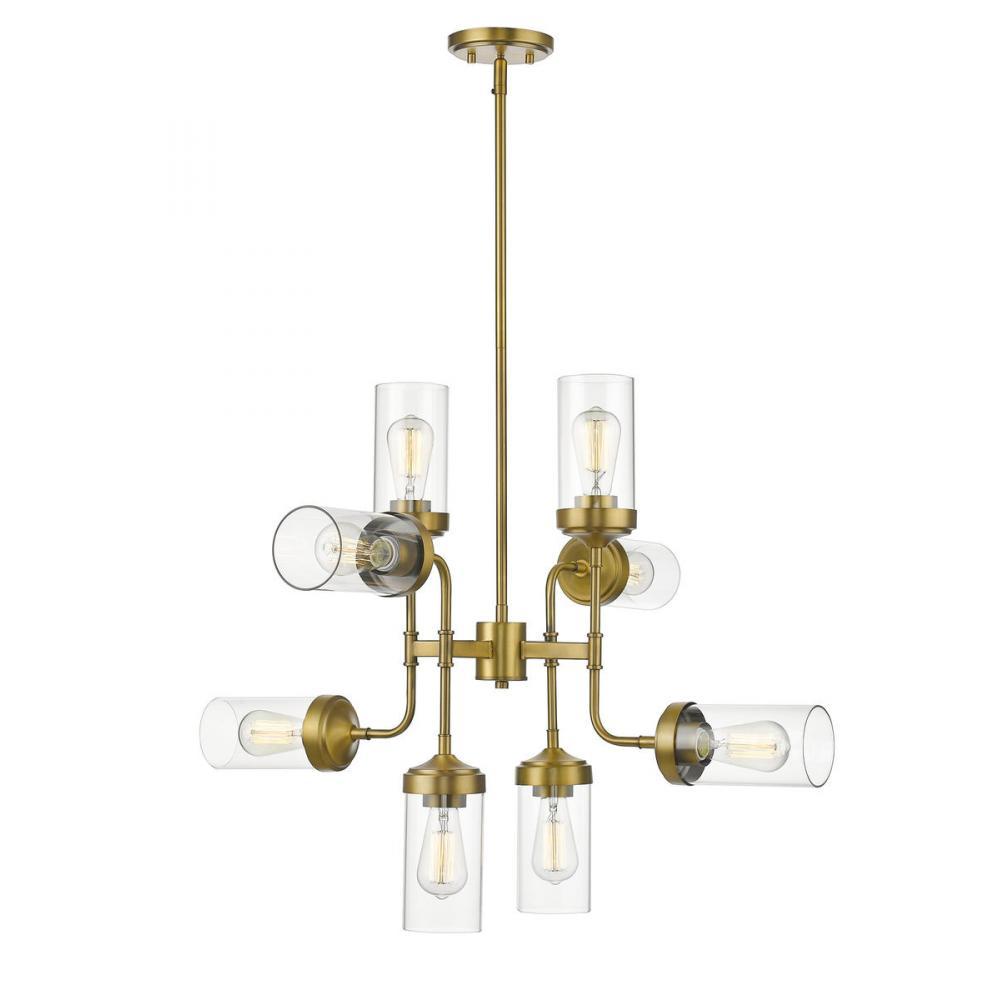 8 Light Chandelier-Clear