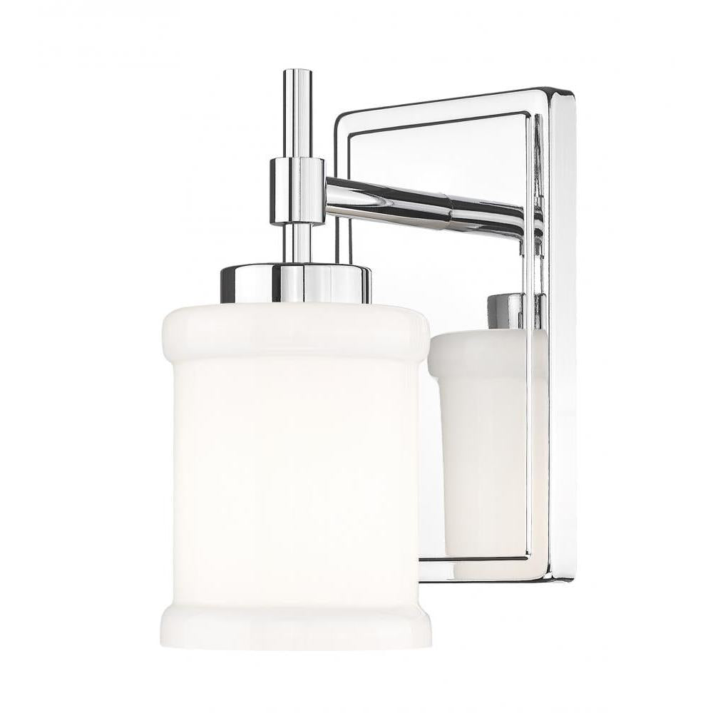 1 Light Wall Sconce-Gloss Opal