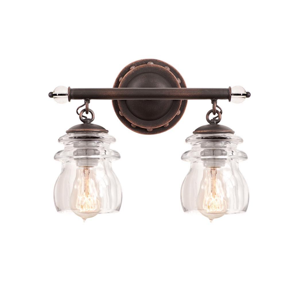 Brierfield 13 Inch Bath Vanity Light – Antique Copper – 6312AC