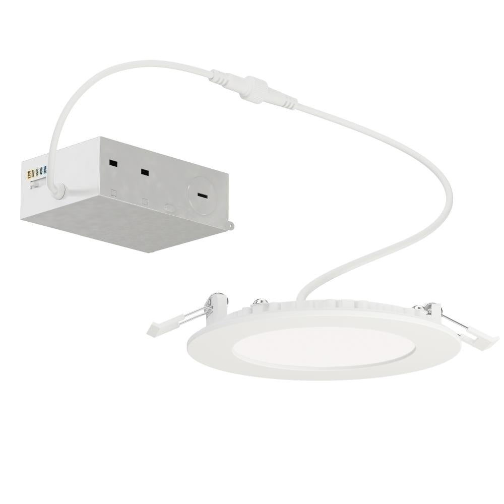 Maxim Lighting 67705WTWT Slim 4.75 Inch Flush Mount Light – White
