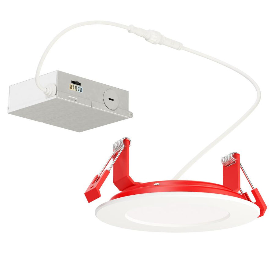 Maxim Lighting 67714WTWT Slim Fire 5.25 Inch Flush Mount Light – White