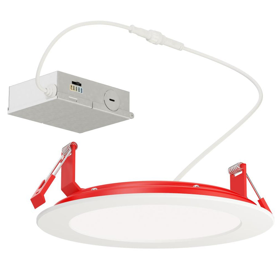 Maxim Lighting 67716WTWT Slim Fire 7.5 Inch Flush Mount Light – White