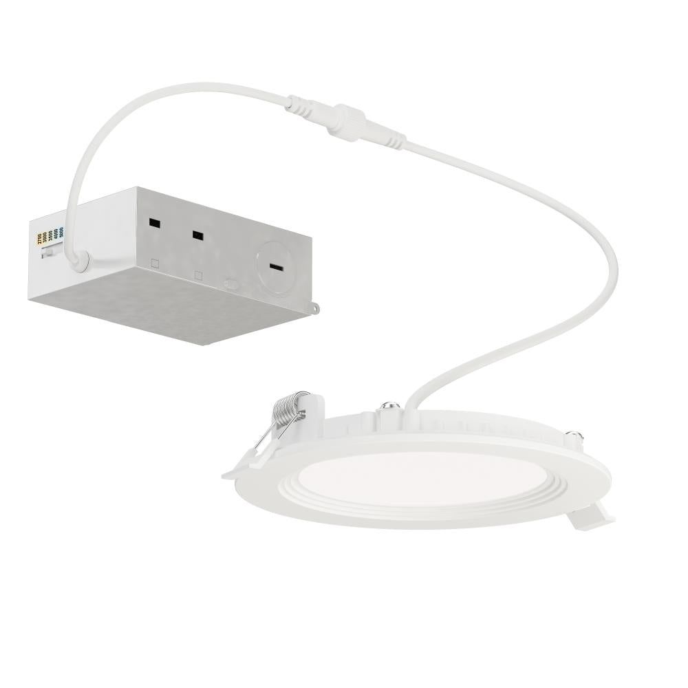 Maxim Lighting 67725WTWT Slim Baffle 4.75 Inch Flush Mount Light – White