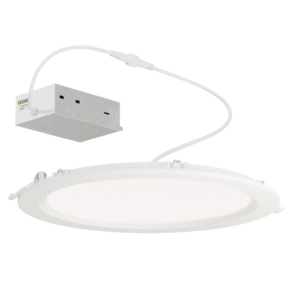 Maxim Lighting 67729WTWT Slim Baffle 9 Inch Flush Mount Light – White