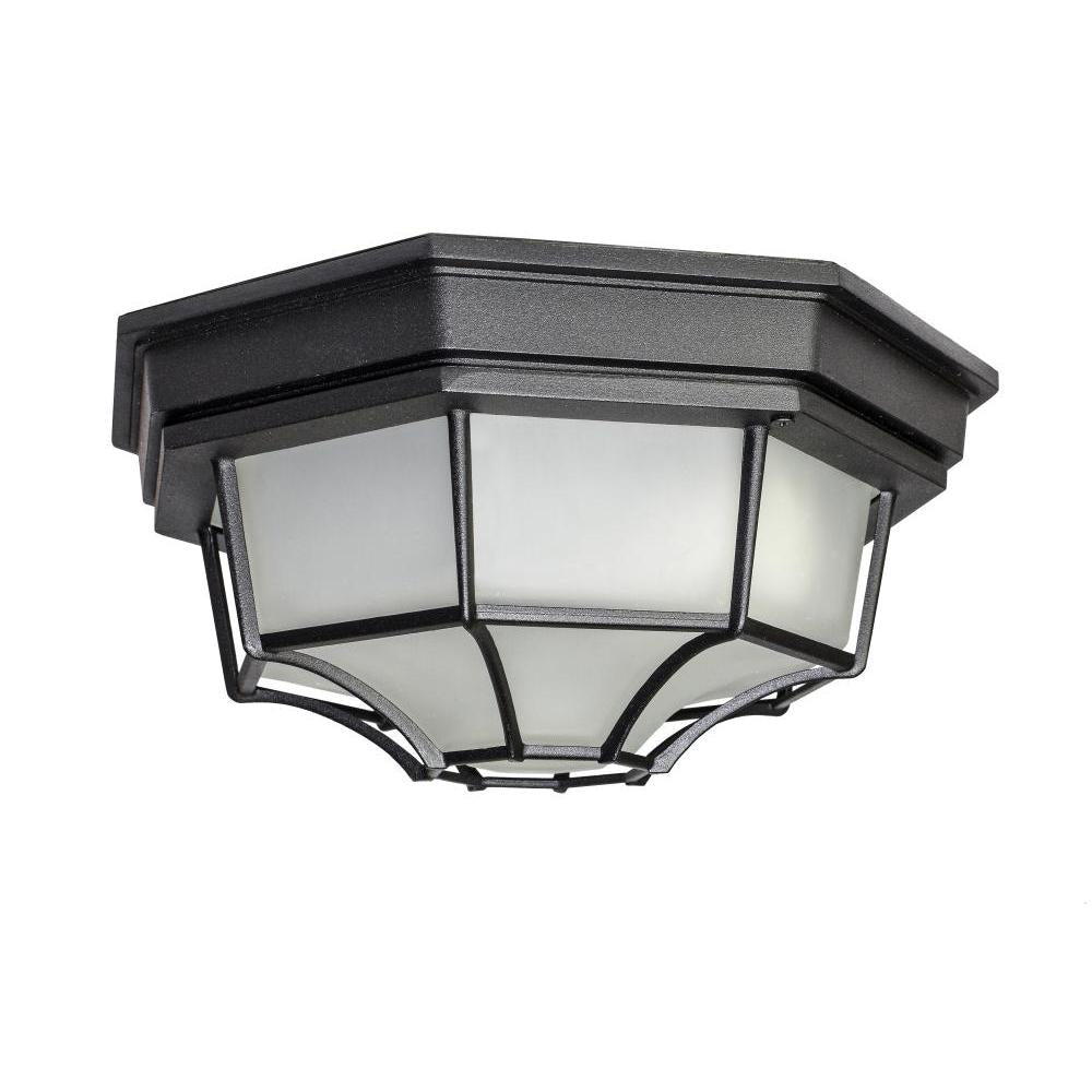 Maxim Lighting 67920BK Crown Hill LED E26 11.5 Inch Flush Mount Light – Black