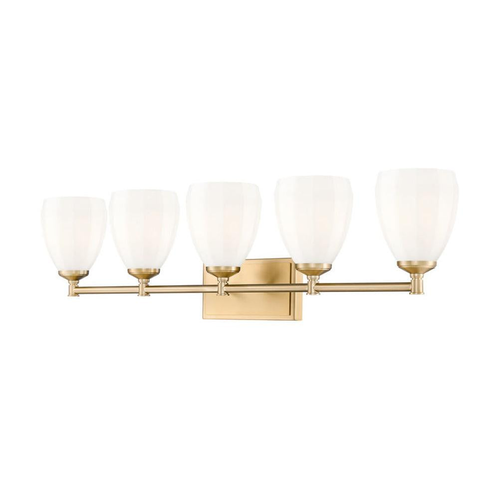 5 Light Vanity-Matte Opal