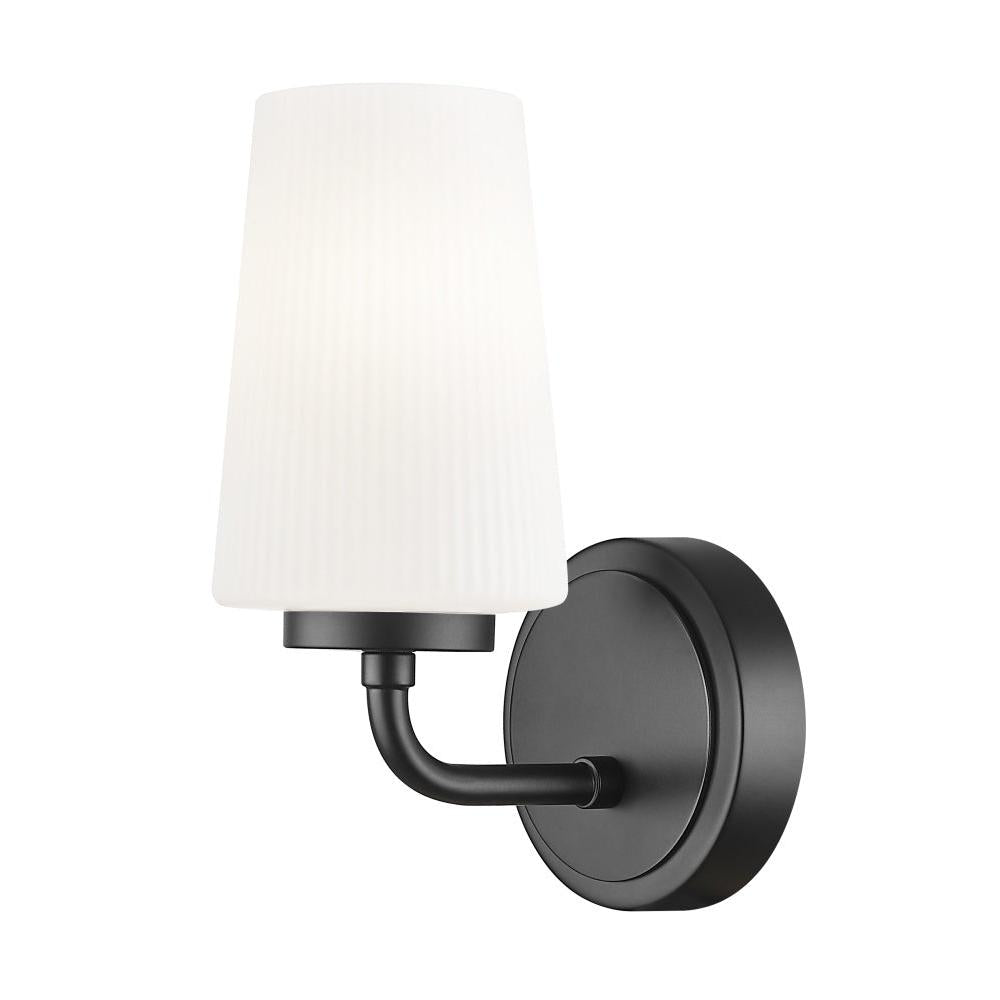 1 Light Wall Sconce-Matte Opal